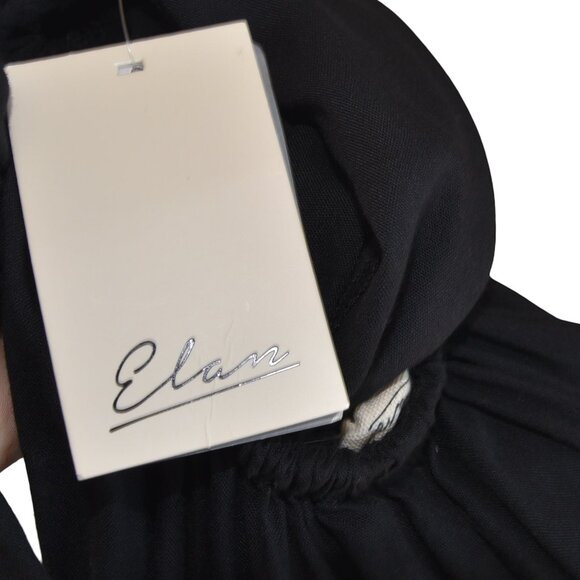 Elan Black Halter Maxi Dress S Minimalist Resort - Picture 3 of 6